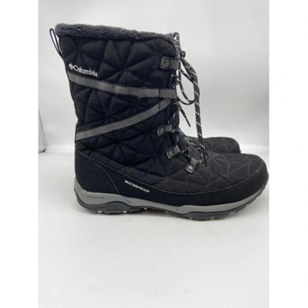 Columbia Boots Womens 10 Loveland 200g Black‎ Waterproof Insulated Grip Gorpcore